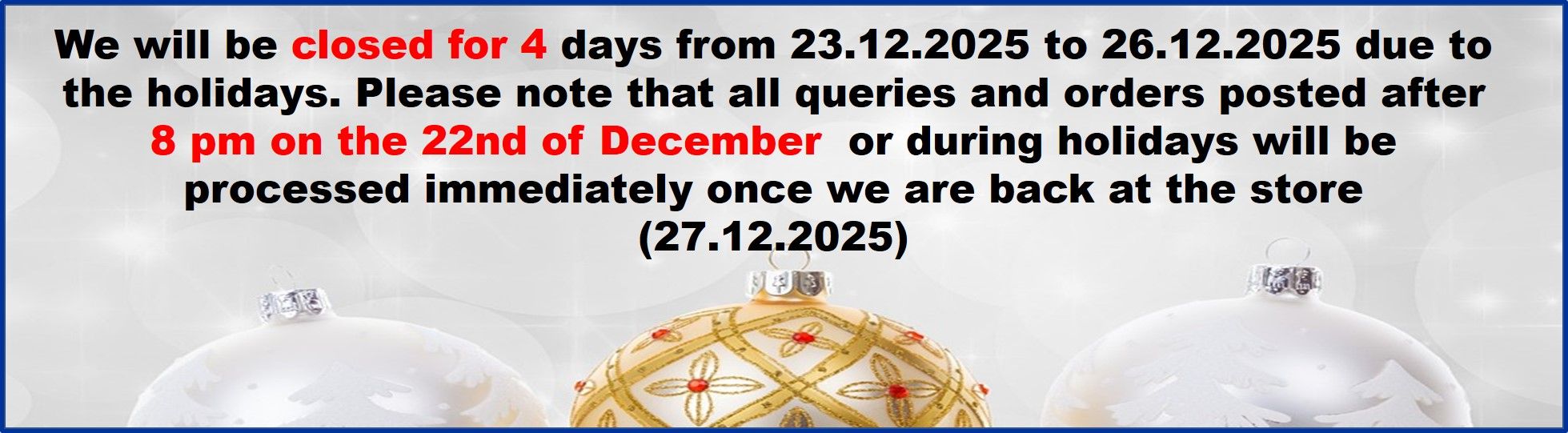 Christmas holiday 2025